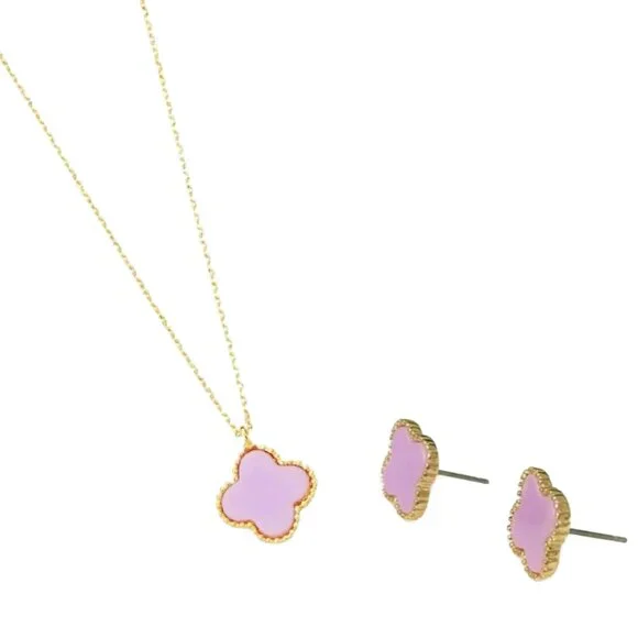 Park Lane Lana Lavender Earrings and Necklace Set - Picture 2 of 6